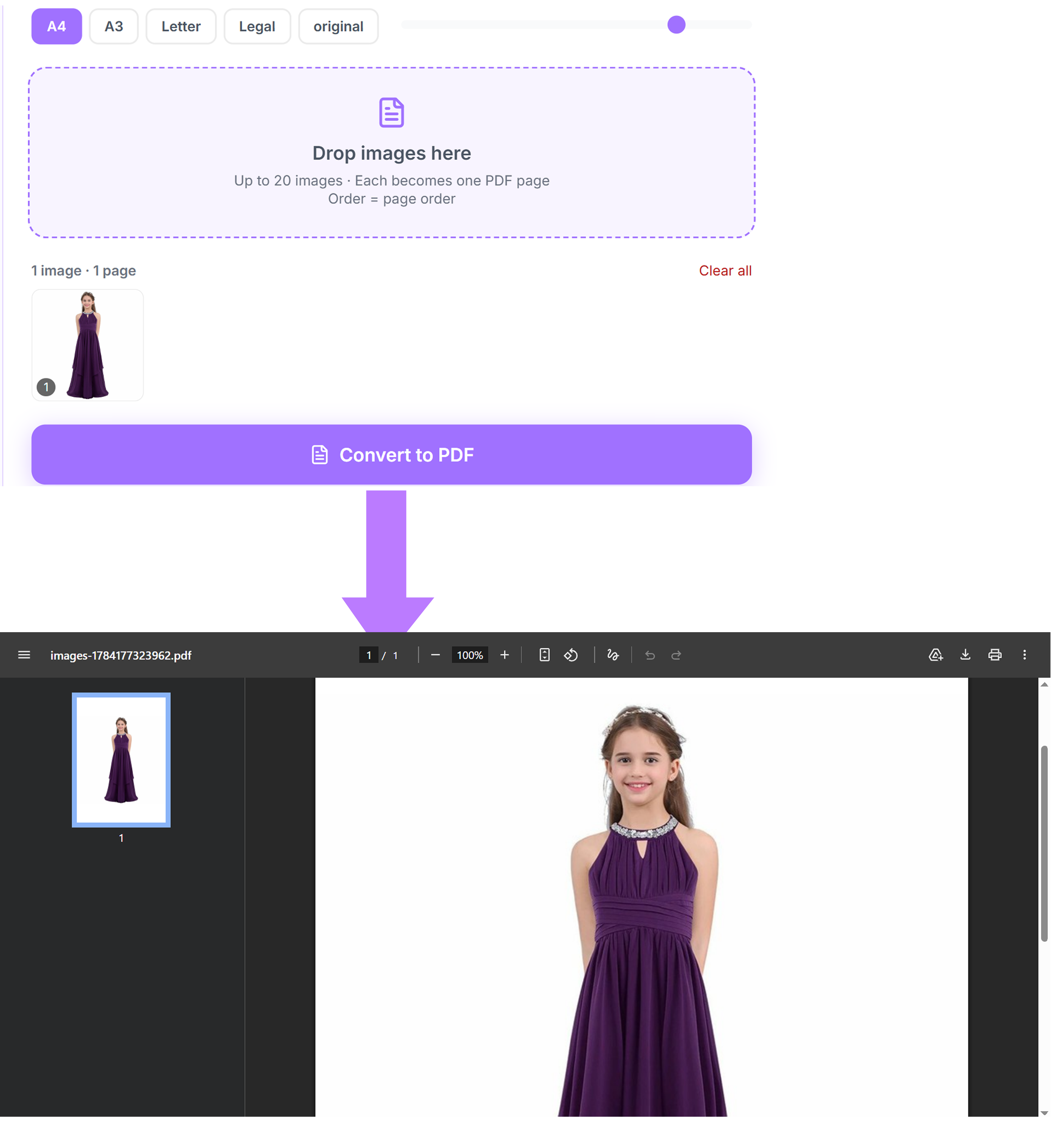 To PDF example